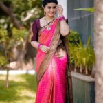 Soft silk saree wedding party wear